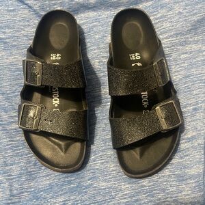 Birkenstock Arizona Birko-Flor Glitter Black Hex Black sandals